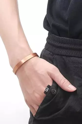 Pure copper tamba kada classic design open kada bracelet for men and women fashion