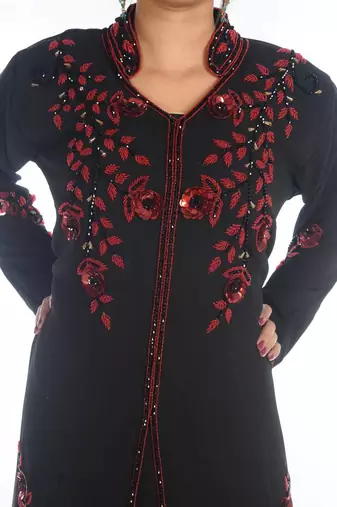 moroccan islamic kaftan floor length bell sleeve for women