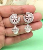 Lovely pink color fashion earrings