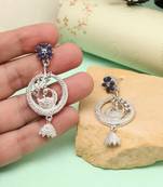 Oceanic blue color fashion earrings