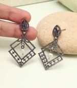 Sky blue color fashion earrings