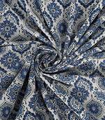 Rudra bazaar blue  210 tc cotton double king bedsheet with 2 pillow covers