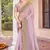Lavender Zari Embroidered Border Georgette Saree With Matching Blouse