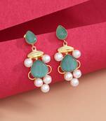 Pista green color amrapali earrings