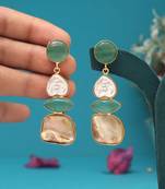 Pista green color amrapali earrings