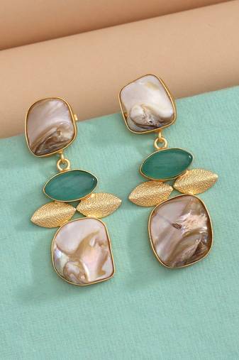 Pista green color amrapali earrings