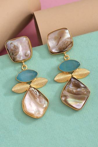 Sky blue color amrapali earrings