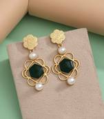 Green color amrapali earrings