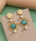 Pista green color amrapali earrings