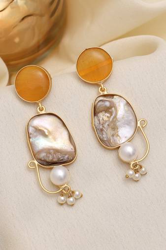 Yellow color amrapali earrings