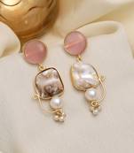 Pink color amrapali earrings