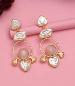 White color amrapali earrings