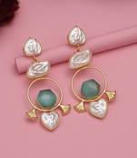 Pista green color amrapali earrings