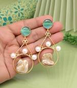 Pista green color amrapali earrings