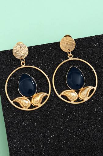 Calm blue color amrapali earrings
