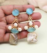 Airy sky blue color amrapali earrings