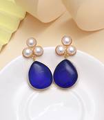 Sapphire blue color amrapali earrings