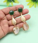 Spring green color amrapali earrings