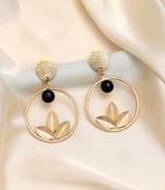 Jet black color amrapali earrings