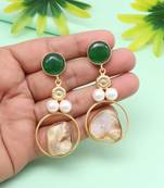 Garden green color amrapali earrings