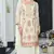 Off white heavy chinon with embroidery ready made sharara suit (free size)
