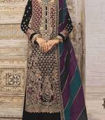 Black green heavy fox georgette embroidery Palazzo suit