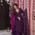 Wine color chanderi fabric beautiful festive wear kurta set
