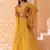 Yellow Georgette Sequin Jari Embroidery Work Lehenga