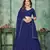 Navy Blue Georgette Sequin Embroidery Work Partywear Lehenga