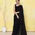 black sequin work soft pure cotton saree with blouse piece
