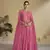 Pink color chinon fabric bandhej palazzo dress with beautiful embroidery work