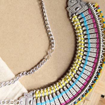 Rainbow choker necklace 3
