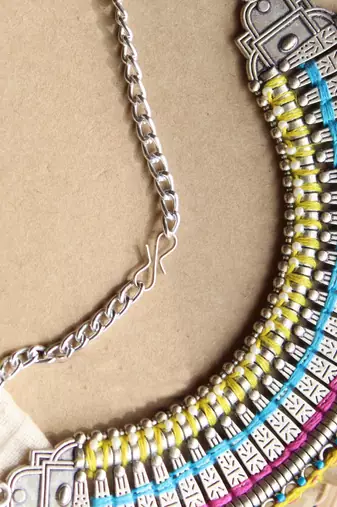 Rainbow choker necklace