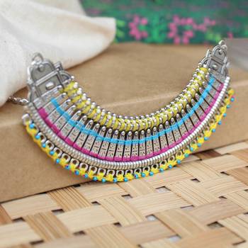 Rainbow choker necklace 5