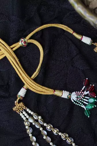 Pearl twirl 3 layer necklace