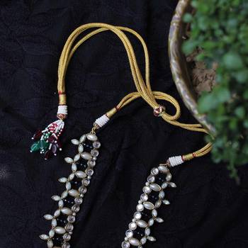 Blues hues long necklace 3