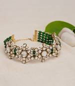 Ethereal green kundan choker necklace