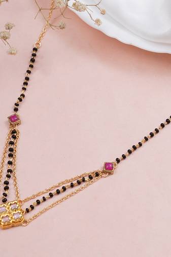 16" - 18.5" quad kundan mangalsutra