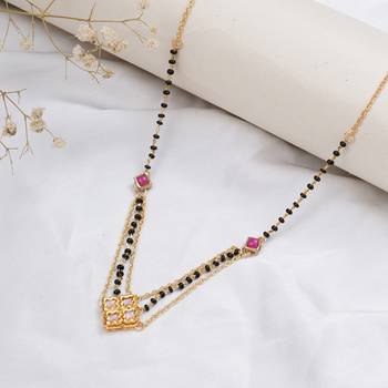 16" - 18.5" quad kundan mangalsutra 2