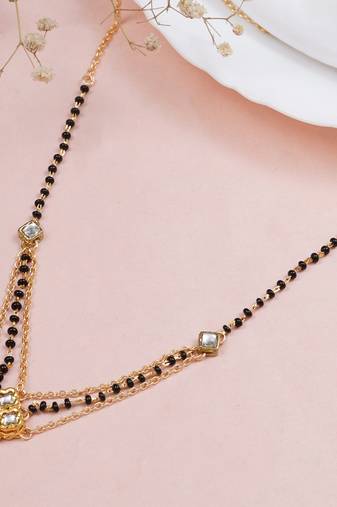 16" - 18.5" quad kundan mangalsutra