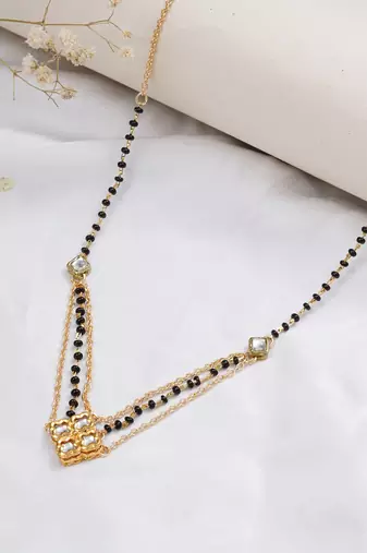 16" - 18.5" quad kundan mangalsutra