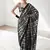 ready to wear black chinnon digital print & lace border saree