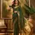 Green khadi organza woven jacquard partywear saree