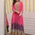 Pink mirror silk blend readymade suit
