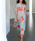 Sky blue color viscose fabric beautiful salwar kameez for party looks