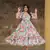 Off white color heavy rayon heavy digital printed beautiful partywear gown