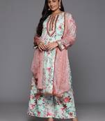 Multi color beautiful plus size kurta set for ceremonial wear