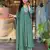 Green color viscosee chinon fabric embroidered partywear suit