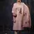 Baby pink color wevon with hand work shimmar silk fabic readymade suit with dupatta