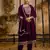 Heavy partywear silk blend purple color kurta set for ceremonial wear